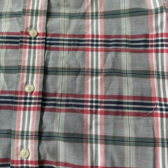 Brooks Brothers Grey & Red Plaid Button Down Shirt - Picture 6 of 10